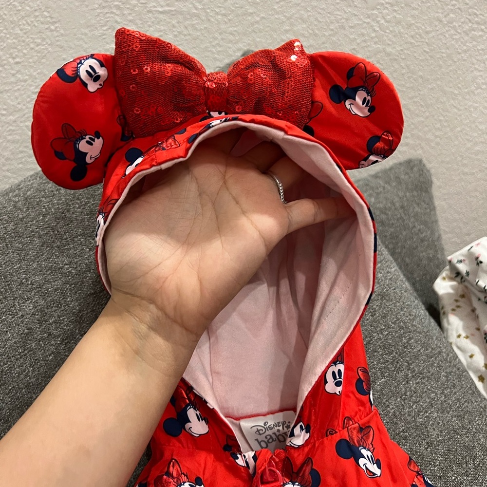 Disney baby Minnie jacket with bow and ears